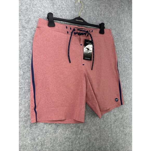NWT Outerknown by Kelly Slater Mens Sz 34 Boardshorts Apex Swim Trunks Red $145 - Picture 2 of 16